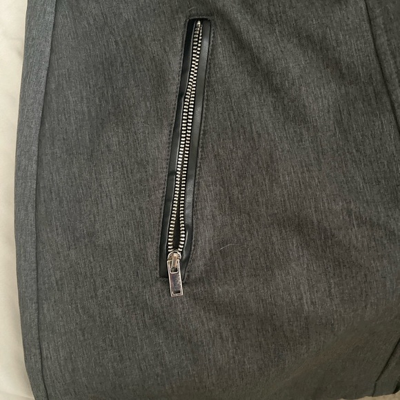 Quilted Sleeve Moto Parka – Grey & Black Contrast Fall Coat- Bundle & Save - Picture 5 of 14